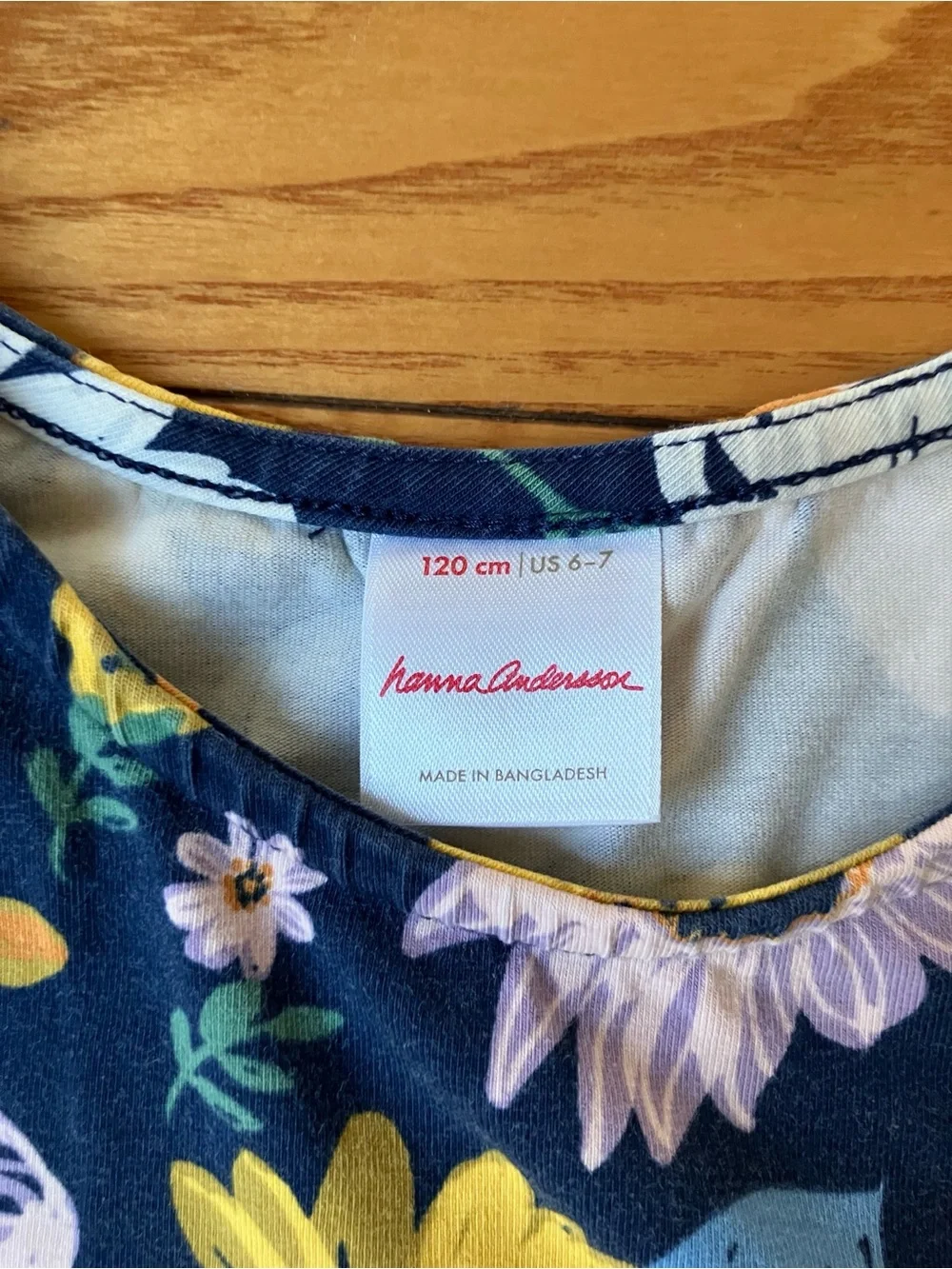 Size 6-7 Hanna Andersson long sleeve dress